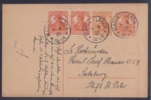 75824) MARIA-LAACH herrliche Postkarte 1920 nach Salzburg - Bild 1 von 2