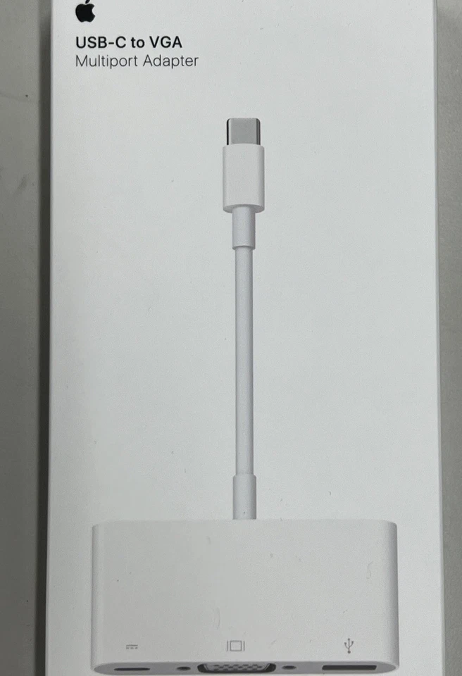Apple - USB-C to VGA Multiport Adapter - A1620 - MJ1L2AM/A - White - Image 1 of 1