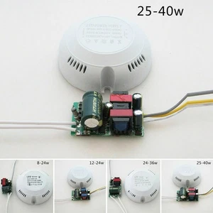 LED Driver Power Supply for Round Box Lighting Parts 8 24W/24 36W/12 24W/24 40W - Afbeelding 1 van 15