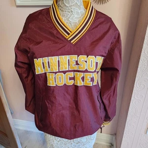 Vintage Champion Minnesota Gophers Hockey pullover windbreaker lined S oversize - Picture 1 of 7