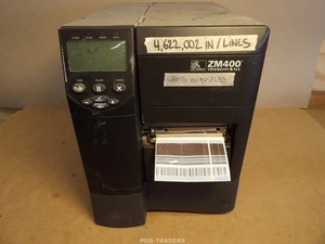 Imprimante d'étiquettes à codes-barres thermique Zebra ZM400 300dpi LAN USB -... - Afbeelding 1 van 11