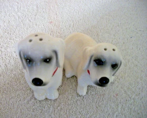 Weißer Hund Salz & Pfefferstreuer - Bild 1 von 5