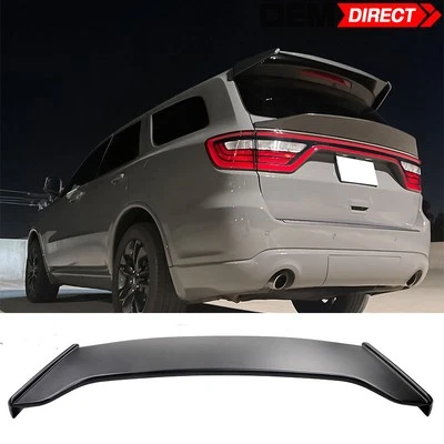 Fits 21-25 Dodge Durango Matte Black Roof Spoiler Rear Deflector ABS- IKON Style - Image 1 of 4