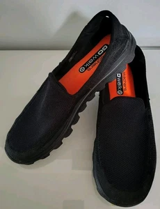 Nuove scarpe da passeggio Skechers nere Go Walk 2 slip on 53590 tomaia in maglia a rete taglia 12 - Foto 1 di 7