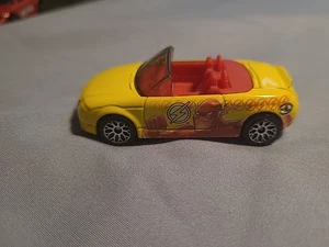 Vintage Matchbox Justice League Audi TT Roadster Yellow Die Cast Flash DC COMICS - Picture 1 of 7