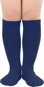 Kids Child Soccer Uniform Knee High Cotton Tube Socks 4pk Navy - Picture 1 of 5