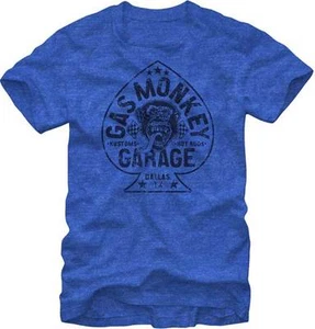 GAS AFFE GARAGE ACES HIGH SPADE TV SHOW FAST N LOUD DALLAS T-SHIRT S-2XL - Bild 1 von 3