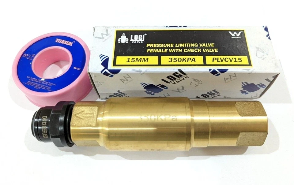 AW Jayco 350kPa Inbuilt Check Valve Pressure Limiting Valve & 1 Push fitting Reg - image 1 of 4