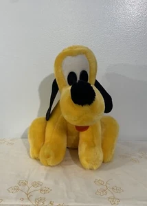 Vintage Plush Walt Disney World Disneyland Pluto 1980s - Picture 1 of 10
