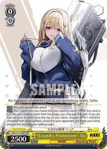 Nikke Weiss Schwarz "Eidechsenschutz" Tia NIK/S117-E001 RR Double Rare - Bild 1 von 1