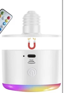 50 HOUR Rechargeable Battery Operated Light Bulb with Remote E26/27 Screw In - Picture 1 of 7