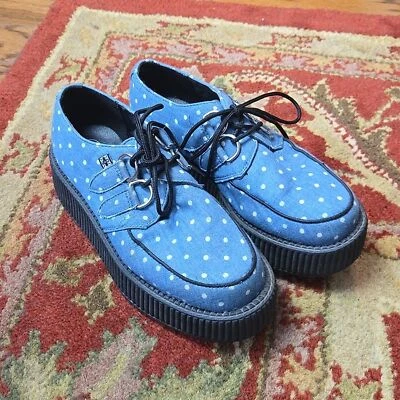 Zapatos de plataforma Tuk denim lunares creeper Foto 1 de 4