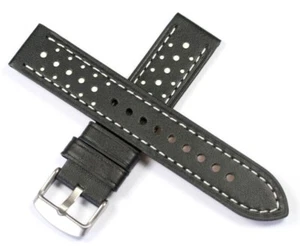 FLAT SPORTS RALLY DESIGN WATCH STRAP 18MM 20MM 22MM - Picture 1 of 6