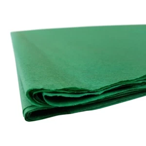 15x20" DARK GREEN TISSUE PAPER 375X500MM SOFT ACID FREE SHEETS FOR GIFT WRAPPING - Picture 1 of 4