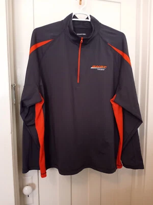 BNSF Burlington Northern Santa Fe Railway 1/4 Zip Jacket  3XL Black Poly - Image 1 of 4