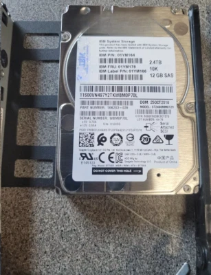 IBM 2076 AH75 92F 01YM178 01YM164 01YM166 2.4TB 10K 12GB SAS HDD Hard Drive - Image 1 of 2