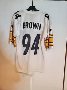 Starter Pittsburgh Steelers Chad Brown Jersey Medium M 46 Vintage 94 Colorado - Picture 1 of 10