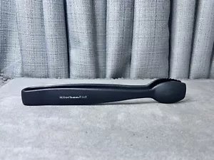 KitchenAid Tongs Kitchen Serving Utensil Black Serrated Edge - Picture 1 of 7