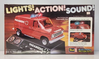 1978 Revell Paramedic Van Electronic Action Kit 1/20 Model H-800, New Sealed - Image 1 of 4