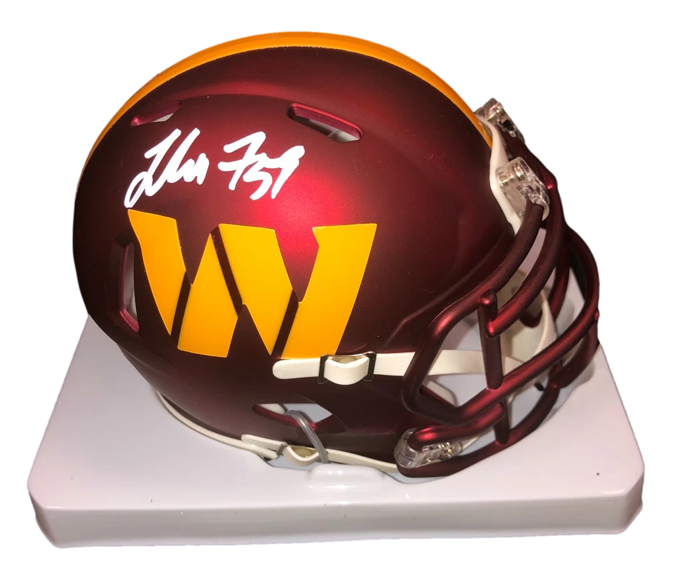 Washington Commanders London Fletcher Signed Auto Mini Helmet - BAS COA - Image 1 of 1