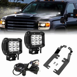 for 15-19 Silverado & Sierra 2500HD 3500HD (3'' Light Pods & Ditch Mount & Wire) - Picture 1 of 7