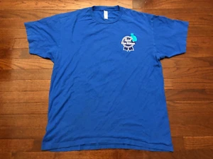 PABST BLUE RIBBON T SHIRT MENS XL BLUE PBR BEER BREW BAR BARTENDER - Picture 1 of 5