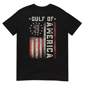Gulf Of USA America Funny USA Flag for men women T-Shirt - Picture 1 of 14