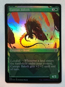 MTG Zendikar Rising Canopy Baloth (Showcase) 304 Foil NM/M - Imagen 1 de 1