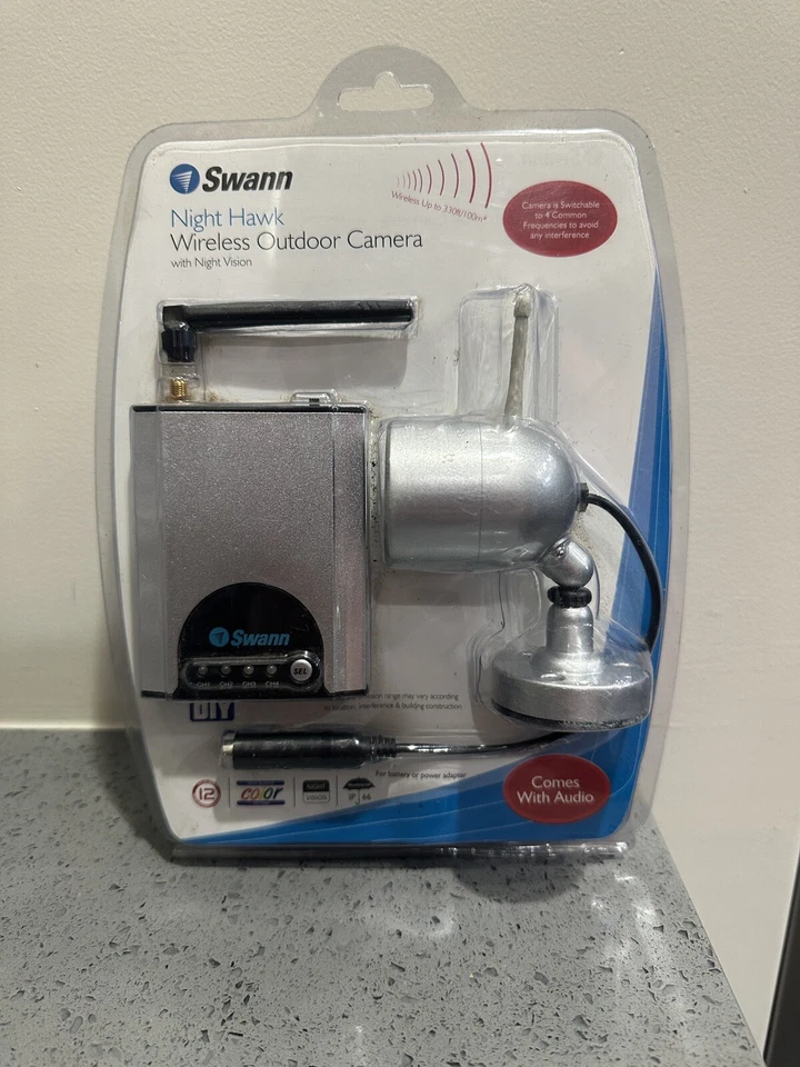 Swann Night Hawk Wireless Outdoor Camera & Receiver New in Original Package NEW - Image 1 of 4