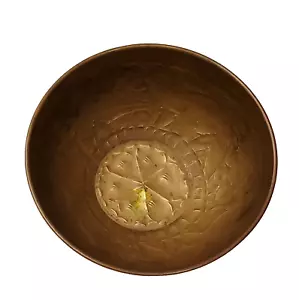Antique Middle Eastern Handmade Brass Metal Bowl - Picture 1 of 8