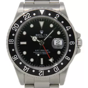 Rolex GMT Master 16700 Stainless Steel Black 1999 Automatic 2YrWarranty #207-3 - Picture 1 of 5