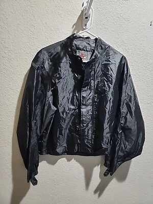 Joe Rocket Jacket Men XL Full Zip Long Sleeve Biker Motorcycle Black Windbreaker - Image 1 of 4