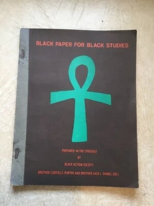 Schwarzes Papier für schwarzes Studium 1969 PORTER & DANIEL PITTSBURGH UNIVERSITY NUR 17 - Bild 1 von 7