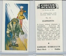 1970 Barkers Bubblegum, Circus Scenes, #12 Elephants