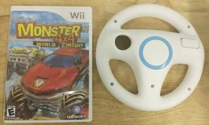 Monster 4x4: World Circuit with Nintendo steering wheel attachment Wii System - Picture 1 of 3
