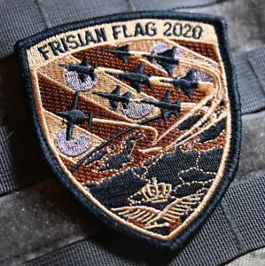RNLAF Leeuwarden Base Aérea LvnNL EJERCICIO BANDERA DE FRISIA 2020-PARCHE cancelado vêlkrö - Imagen 1 de 16