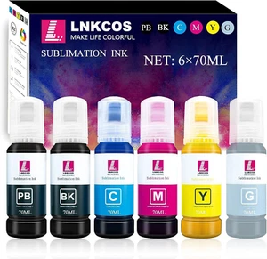 Tinta de sublimación compatible para impresoras ET-8550 y ET-8500, 6 piezas - Afbeelding 1 van 12