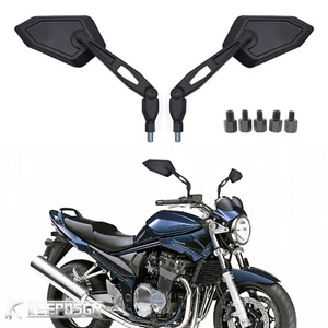 2X Side Mirrors Wing Rearview For Suzuki Bandit GSX150 GSF 250 400 600 750 1200 - Picture 1 of 11
