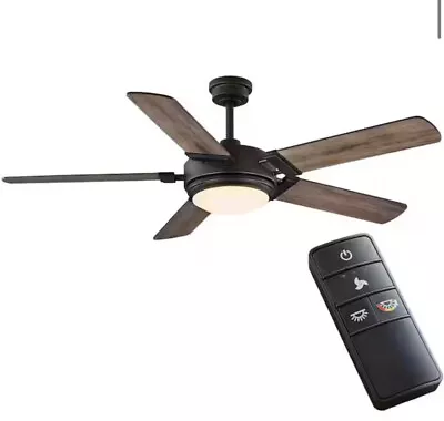 🔥Home Decorators Collection Ceiling Fan W/ Light Kit+Remote Integrated LED - Image 1 of 4