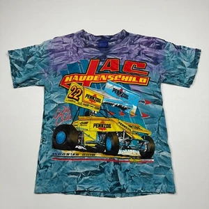Camiseta De Colección Jac Haudenschild Tour World of Outlaws 1993 Tie Dye S - Imagen 1 de 6