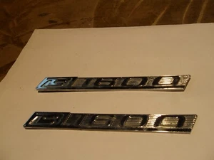 Pair Set 2 Name Badge Emblem Mazda B1600 Pickup Truck Metal Vintage OEM - Picture 1 of 9