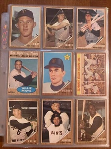 1962 Topps Super Lot (317) Willie MAYS CLEMENTE Mickey MANTLE Gaylord PERRY RC - Picture 1 of 24