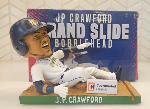 JP CRAWFORD BOBBLEHEAD Lehigh Valley IronPigs NEW Grand Slide mlib SGA iron pigs Cover