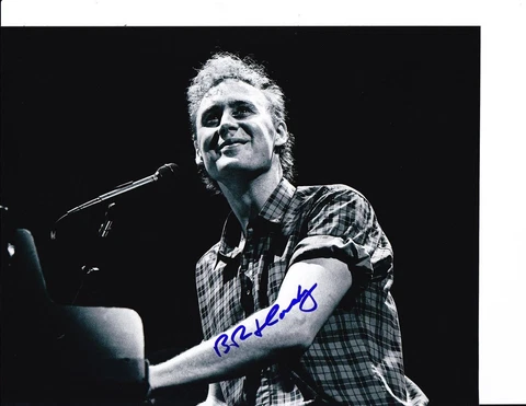 BRUCE HORNSBY SIGNED BIG SMILE AT THE PIANO 8X10 Cover