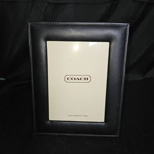 Coach Leather 5x7 Picture Frame - Picture 1 of 5