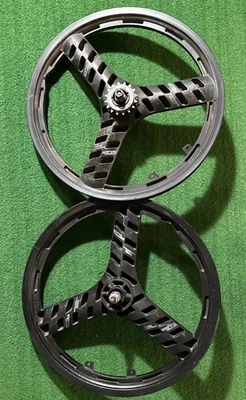 "Juego de ruedas GT BMX ACS Stealth Mags negro Mid School BMX 20""" Foto 1 de 4