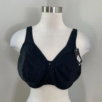 NEW Wacoal Womens 34G Full Coverage Bra Black Underwire 855192 - Image 1 of 4