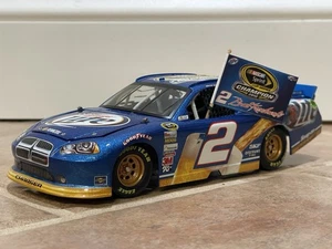 2012 Brad Keselowski NASCAR Champion Champ Flag Display 1:24 NO CAR INCLUDED - Picture 1 of 4