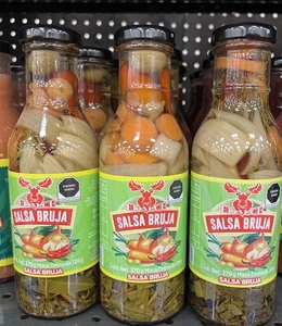 3 SALSA BRUJA EL ALCE 370 Grams Each Bottle. Chiles Frescos Y Secos MEXICO New - Picture 1 of 7