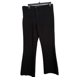NYDJ Women’s Sz 10P Black Ponte Knit Bootcut Pants - Picture 1 of 7